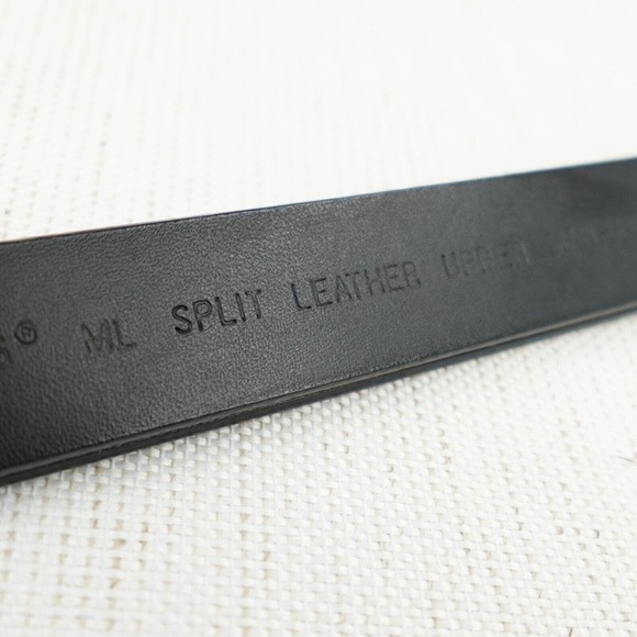 Chicos Belt Womens M-L Black Silver Tone Hook Buckle "Positive Words" Engraved - Picture 8 of 14